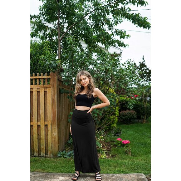 Elegant 3 Pack Maxi Skirts for Women - High Waisted, Flowy and Perfect for Work - Picture 6 of 6